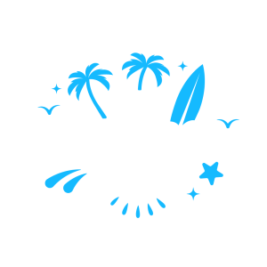 Blue Summer Surf T-Shirt