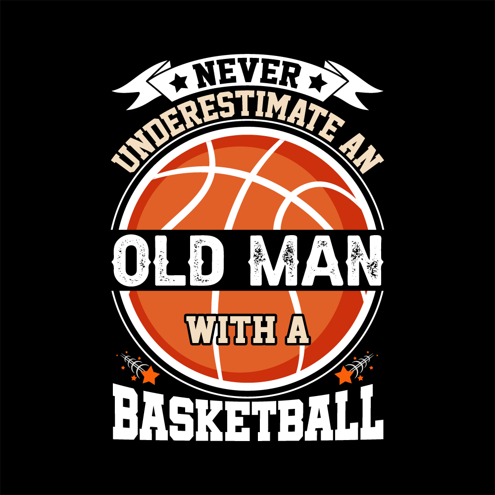 Respect the Experience with the "Never Underestimate An Old Man With A Basketball T-Shirt"! Don't let the gray hair fool you—class is in session. Our Never Underestimate An Old Man With A Basketball T-Shirt is designed for the veterans of the court who still have that perfect jump shot and the handles to match. It’s a tribute to every player who knows that age is just a number when you're on the hardwood.
