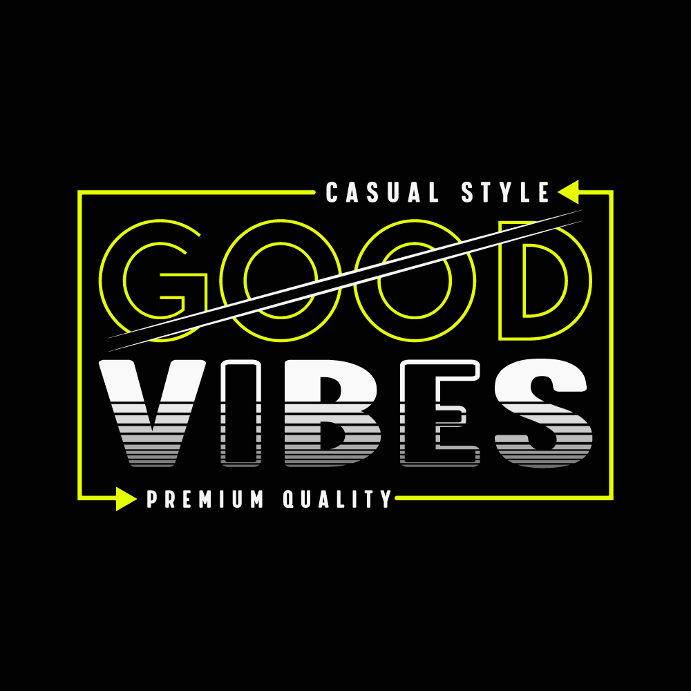 Good Vibes Casual T-Shirt"